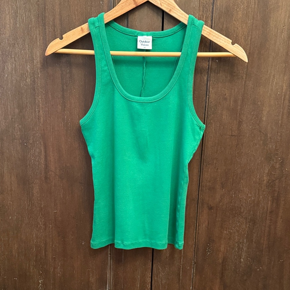 Outdoor Voices Vibrant Green Tank Top